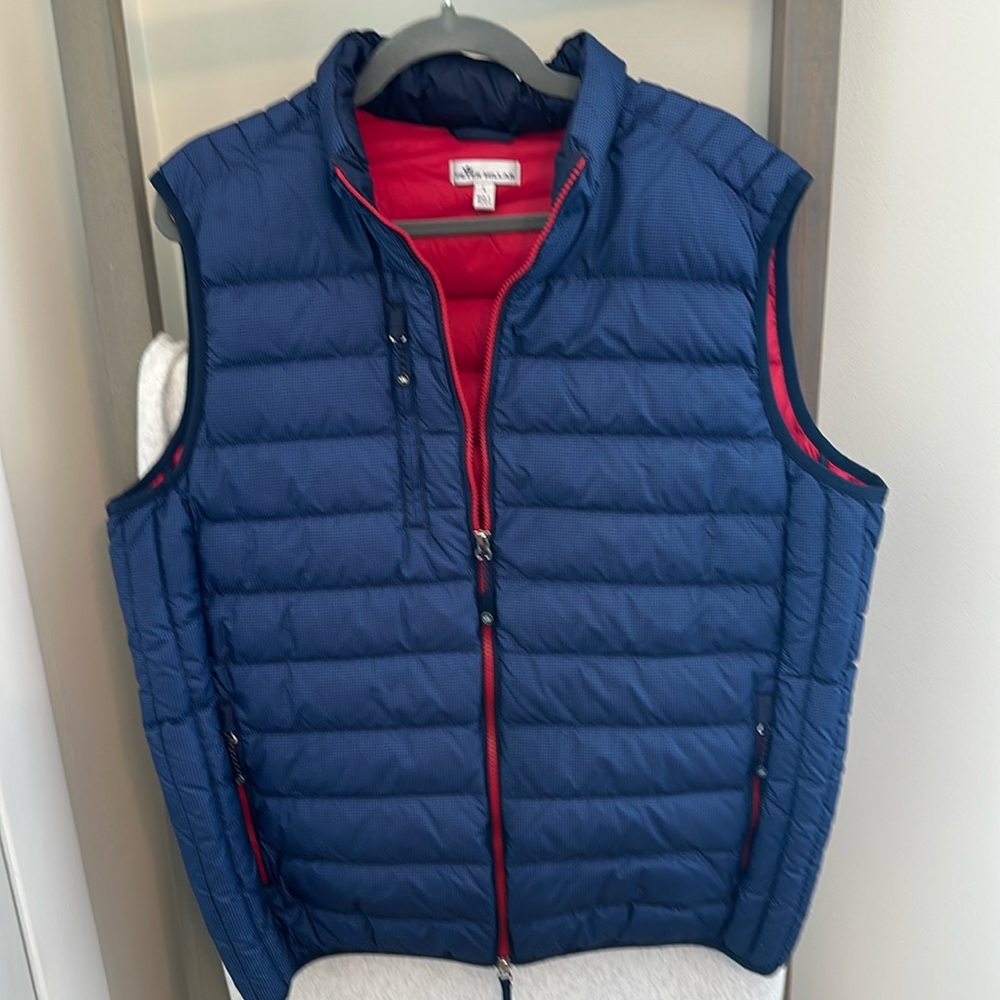 Peter Millar Down Vest Size Large Golf Vest